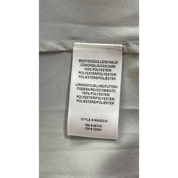 BHLDN (Anthropologie) Plymouth Beaded Sequin Wrap‎ Dress Fog  Size 4 - Picture 7 of 9